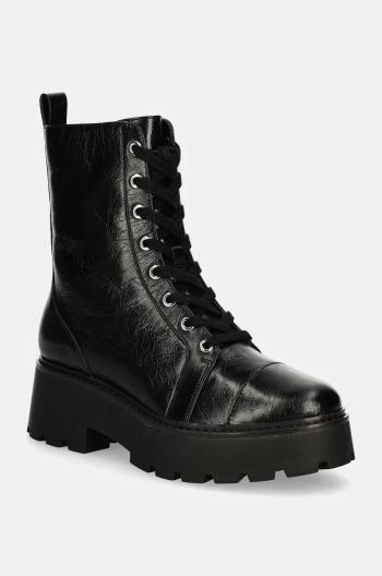 Kožené workery MICHAEL Michael Kors Blake dámske, čierna farba, na platforme, 40F4BKFE7L.001