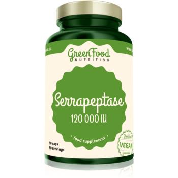 GreenFood Nutrition Serrapeptase 120 000 IU podpora správneho fungovania organizmu 60 cps