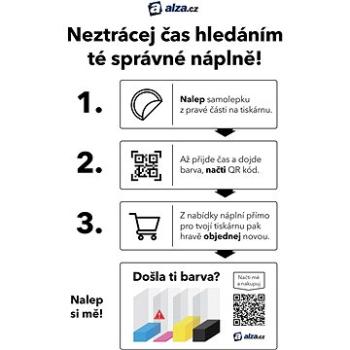 Samolepka pro snadný nákup náplní (QR6)