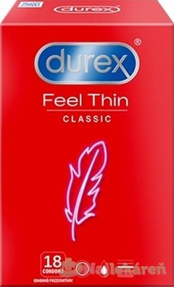 DUREX Feel Thin Classic, kondóm 12 ks