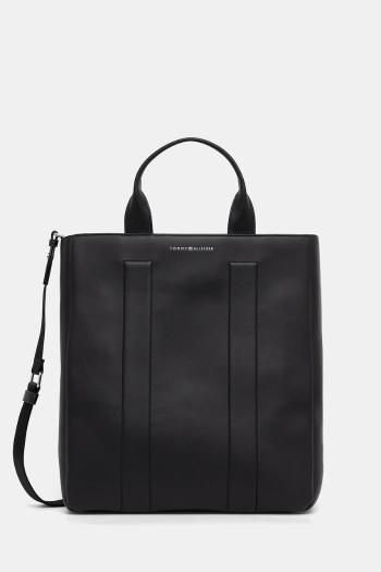 Taška Tommy Hilfiger čierna farba, AM0AM13657