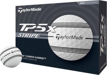 TaylorMade TP5x White Stripe Golfové lopty