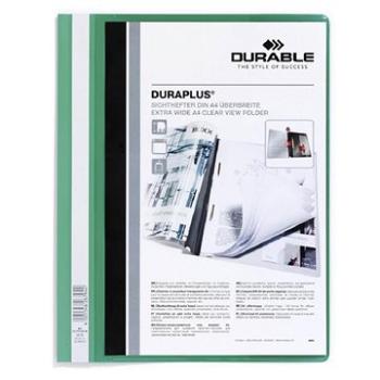 DURABLE A4, plastový, s vreckom, zelený (257905)