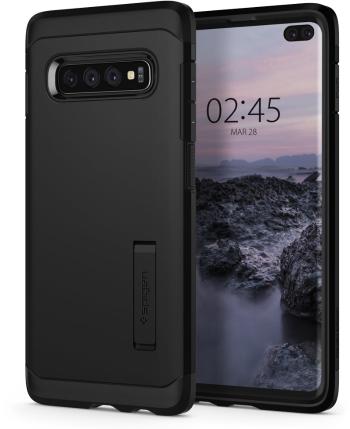 Telefon tok Spigen Tough Armor Samsung Galaxy S10+ fekete tok