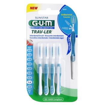 G.U.M Trav-Ler Interdental medzizubné kefky 1,6 mm 4 ks