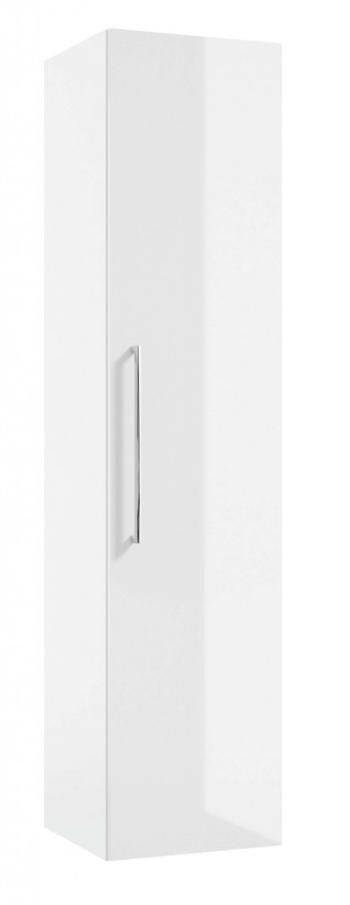 Kielle - Vega Vysoká skrinka závesná, 140x33x33 cm, lesklá biela 50218010