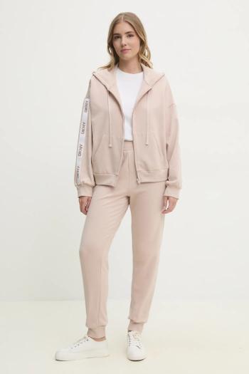 Pyžamo Dkny dámske, béžová farba, YI90040