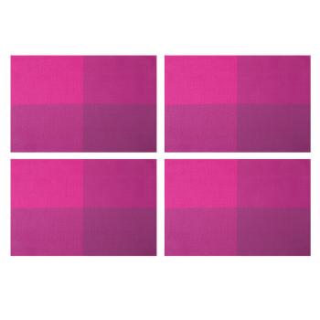 Prostírání ŠACHY fuchsiová, sada 4 ks