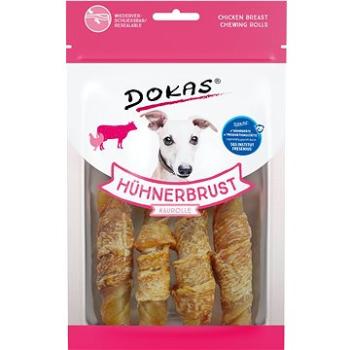 Dokas – Rolky z hovädzej kože obalené kuracím 90 g (4251276200489)