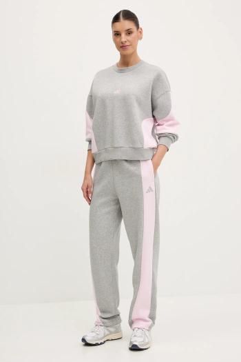 Tepláková súprava adidas LAZIDAY dámska, šedá farba, JD2670