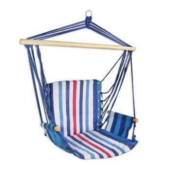 Hojdacie kreslo Sedco relax 103 × 56 cm biela/modrá (31014MOBI)