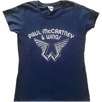 Paul McCartney tričko Wings Logo Modrá XXL