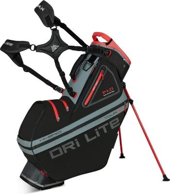 Big Max Dri Lite Hybrid Tour 2 Stand Bag Black/Charcoal/Red
