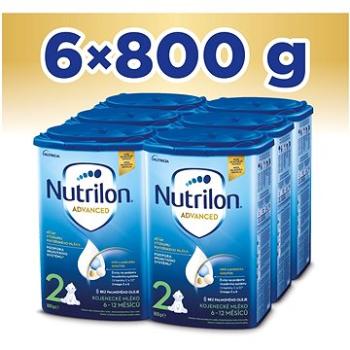 Nutrilon 2 Advanced pokračovacie dojčenské mlieko 6× 800 g (8595002109926)