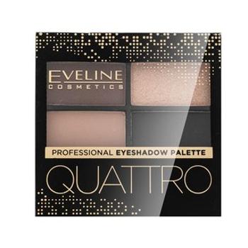 Eveline Quattro Professional Eyeshadow Palette paletka očných tieňov 2 3,2 g