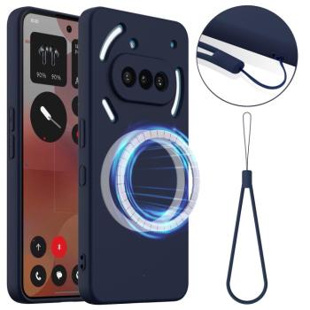 RUBBER MAGSAFE Silikónový kryt pre Nothing Phone (3a) NAVY BLUE