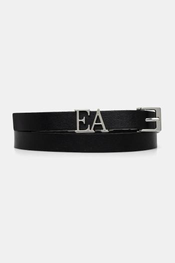 Opasok Emporio Armani dámsky, čierna farba, EW002025 AF13383