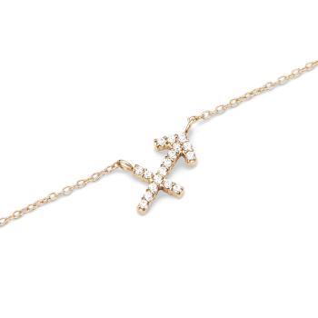Daniel Wellington Štýlový pozlátený náhrdelník znamenia Strelec Crystal Zodiac DW00400927
