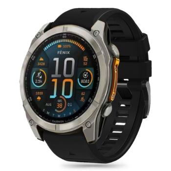 Tech-Protect Silicone Line remienok na Garmin Fenix 5 / 6 / 6 Pro / 7 / 8 47mm / E, black