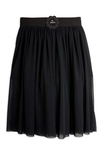 Sukňa Mini Rodini Tulle čierna farba, midi, rovný strih, 2473014299