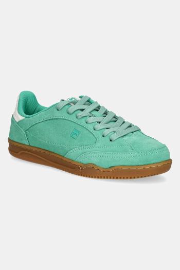 Semišové tenisky Fila Slantshot dámske, zelená farba, FFW0524