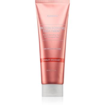 KUNDAL Protein Bonding Care Treatment komplexná starostlivosť pre suché a poškodené vlasy s vôňou Violet Muguet 250 ml