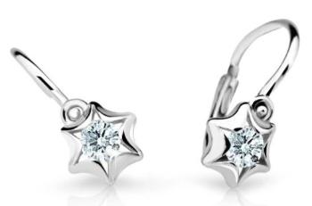 Cutie Diamonds Detské náušnice z bieleho zlata Hviezdy s briliantmi DC2159-10-00-X-2