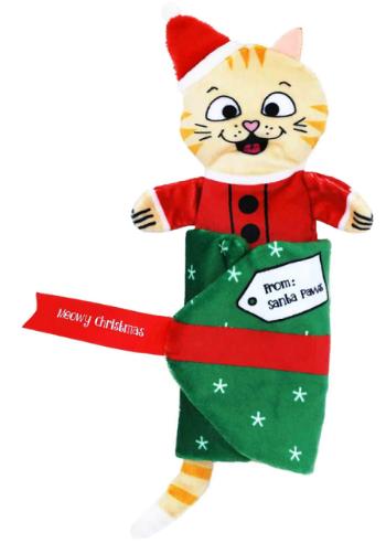 Kong Cat Holiday Pull-A-Partz Present s catnipoom hračka pre mačky