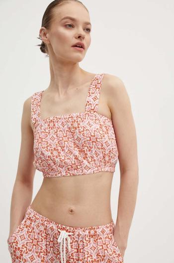 Top Roxy VILLA WOVEN dámsky, oranžová farba, ERJWT03623