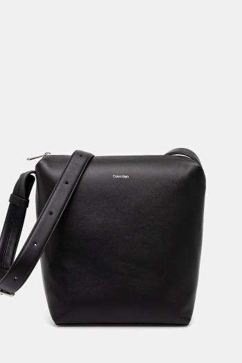 Kožená taška Calvin Klein čierna farba, K50K512968