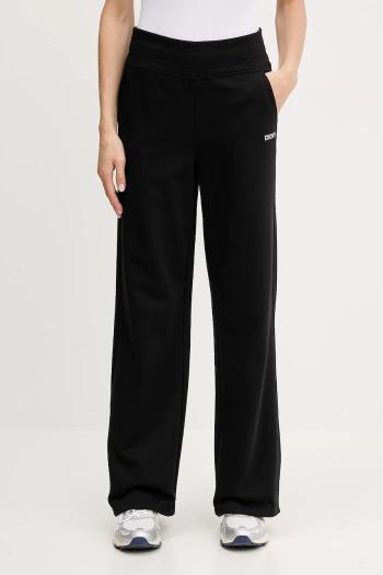 Tepláky Dkny čierna farba, melanžová, DP5P3601