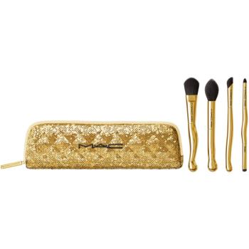 MAC Cosmetics Holiday Golden Touch Mini Brush Kit darčeková sada so štetcom