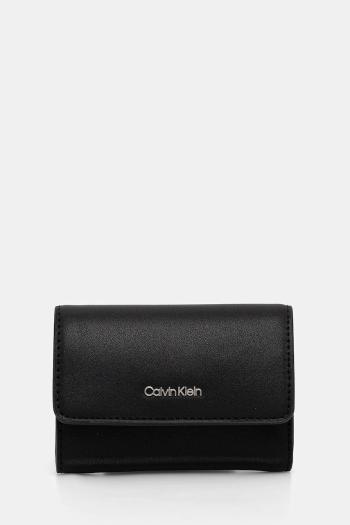 Peňaženka Calvin Klein dámska, čierna farba, LV04F1030G