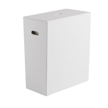 Gedy - LUXURY kôš na bielizeň 49,5x61,8x29cm, biela 103702