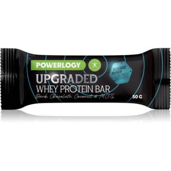 Powerlogy Upgraded Whey Protein Bar proteínová tyčinka s čokoládou príchuť Dark Chocolate 50 g