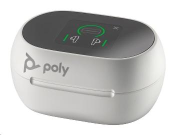 Poly Voyager Free 60+ bluetooth headset, BT700 USB-A adaptér, dotykové nabíjacie púzdro, biela