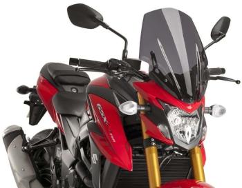 Motor plexi PUIG NEW. GEN TOURING sötét füstszínű SUZUKI GSX-S 750 (2017-2019) járművekhez