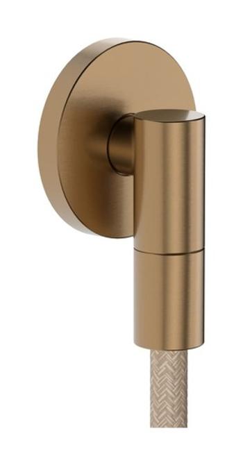 Podomietkový vývod Hansgrohe FixFit Fine S so spätným ventilom kartáčovaný bronz 28882140