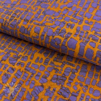 Bavlnená látka BATIK NEW design H orange