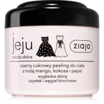 Ziaja Jeju Young Skin cukrový telový peeling čierny 200 ml