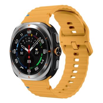 WAVY Silikónový remienok pre Samsung Galaxy Watch Ultra 47mm žltý