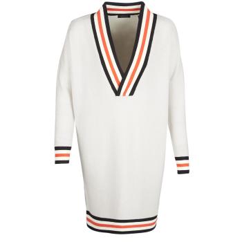 Maison Scotch  WHITE LONG SLEEVES  Svetre Biela