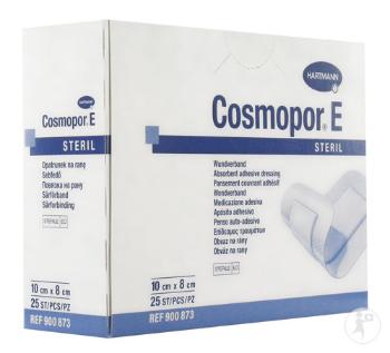 HARTMANN Cosmopor e steril obväz na rany sterilný 10 x 8 cm 25 ks