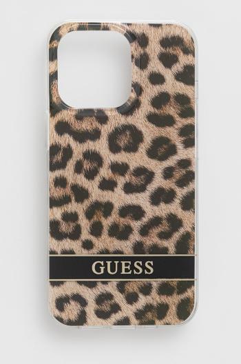Puzdro na mobil Guess Iphone 13 Pro / 13 6,1'' hnedá farba