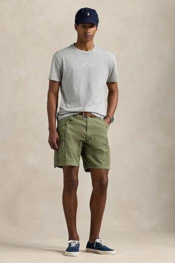 Bavlnené tričko Polo Ralph Lauren pánske, čierna farba, jednofarebná, 710936585