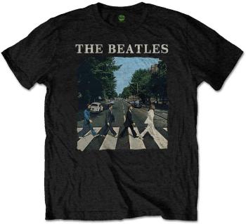 The Beatles Tričko Abbey Road & Logo Unisex Black L