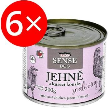 Falco Sense Dog jahňacie a kura 200 g 6 ks (8594725086118)