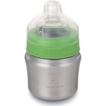 Klean Kanteen Baby Bottle w/Slow Flow Nipple brushed stainless 148 ml (763332035750)