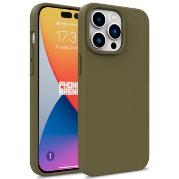 ECO RUBBER Ochranný obal Apple iPhone 16 Pro tmavozelený