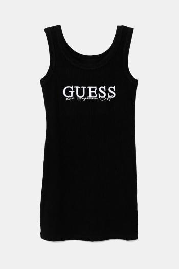 Dievčenské šaty Guess čierna farba, mini, priliehavé, J5GK39 K8RT2